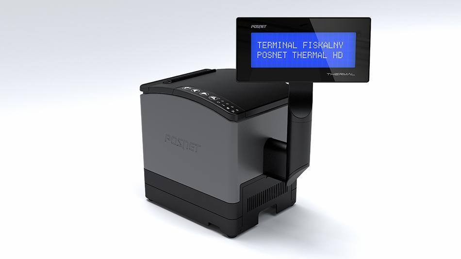 Terminal zintegrowany z drukarką fiskalną, najmniejszy POS + drukarka fiskalna